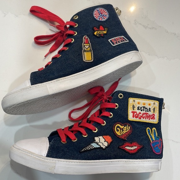 Gigi Hadid x Tommy Hilfiger Denim High Top Sneaker Size 9 - Picture 2 of 8
